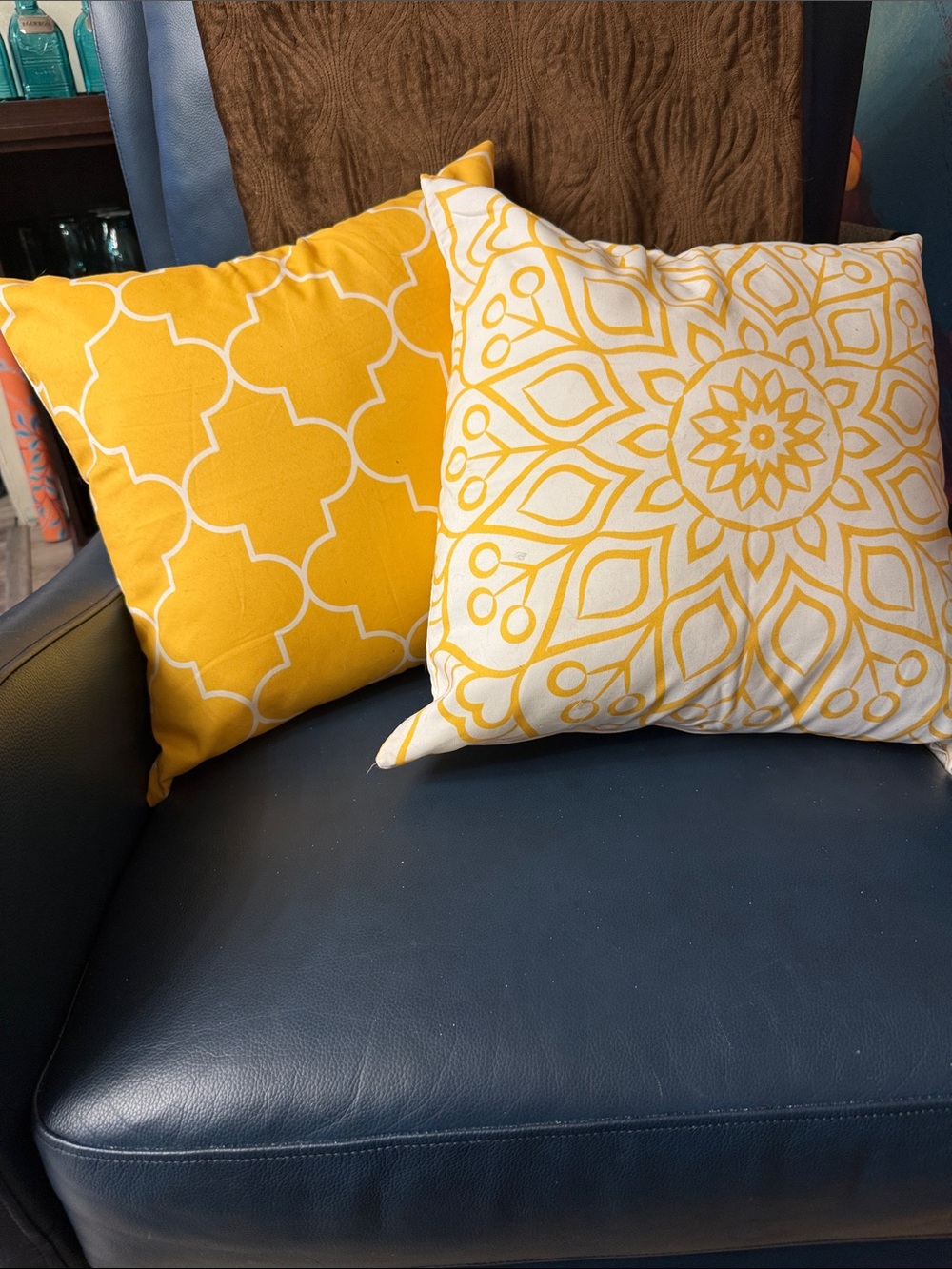 Yellow Decorative Throw Pillow -